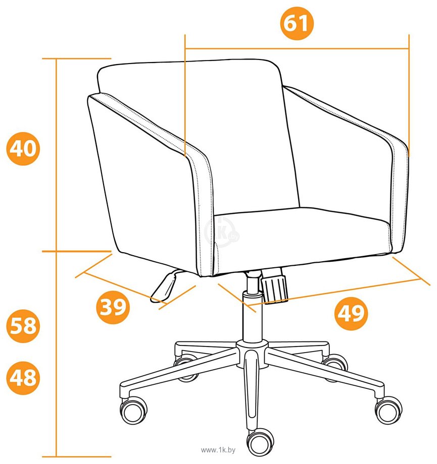 Фотографии TetChair Milan (хром флок, олива)