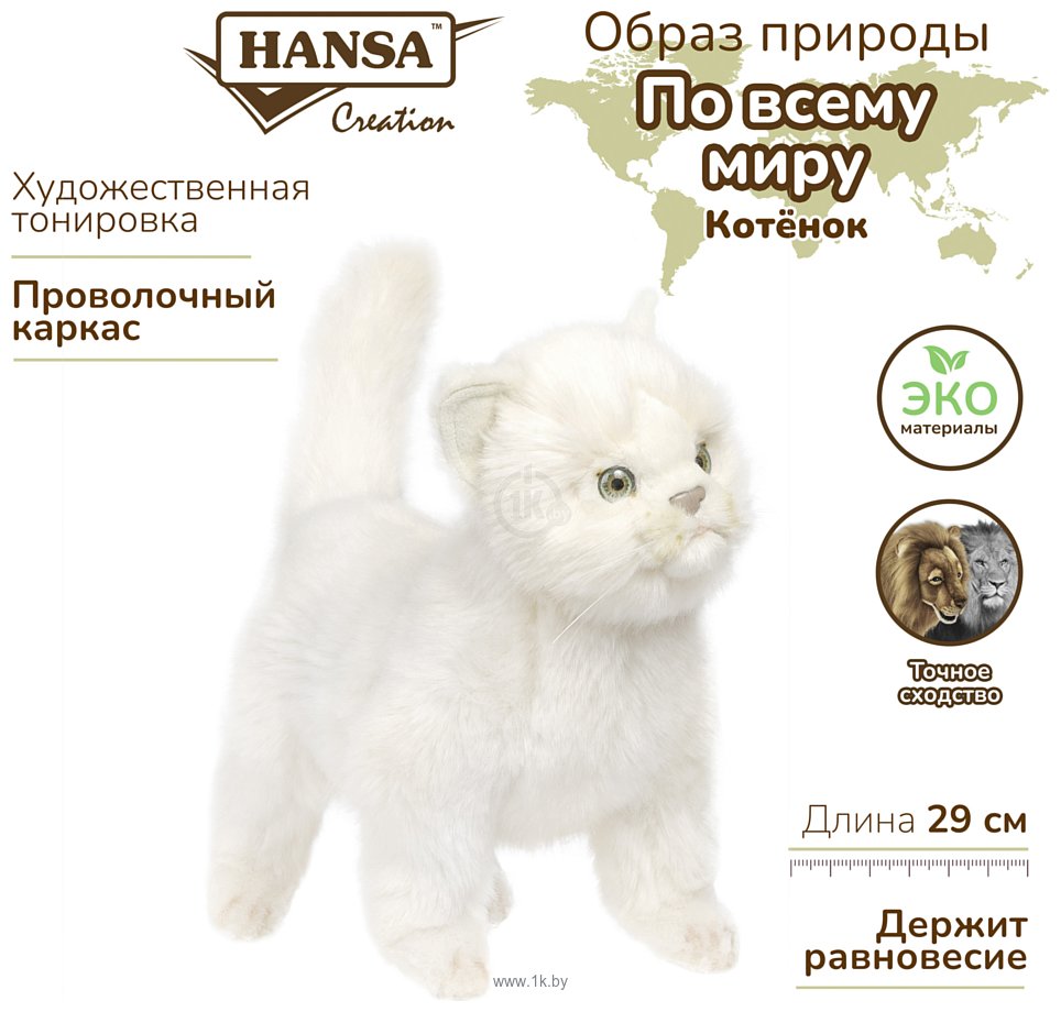 Фотографии Hansa Сreation Котенок стоящий 6434 (29 см)