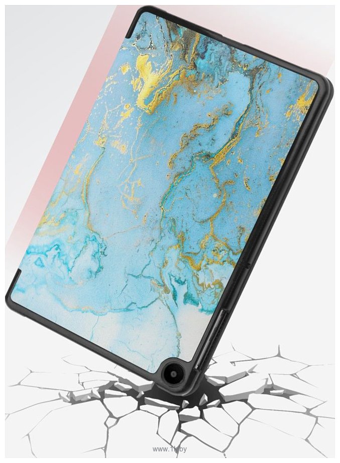Фотографии JFK Smart Case для Huawei MatePad SE 10.4 (серо-золотой мрамор)