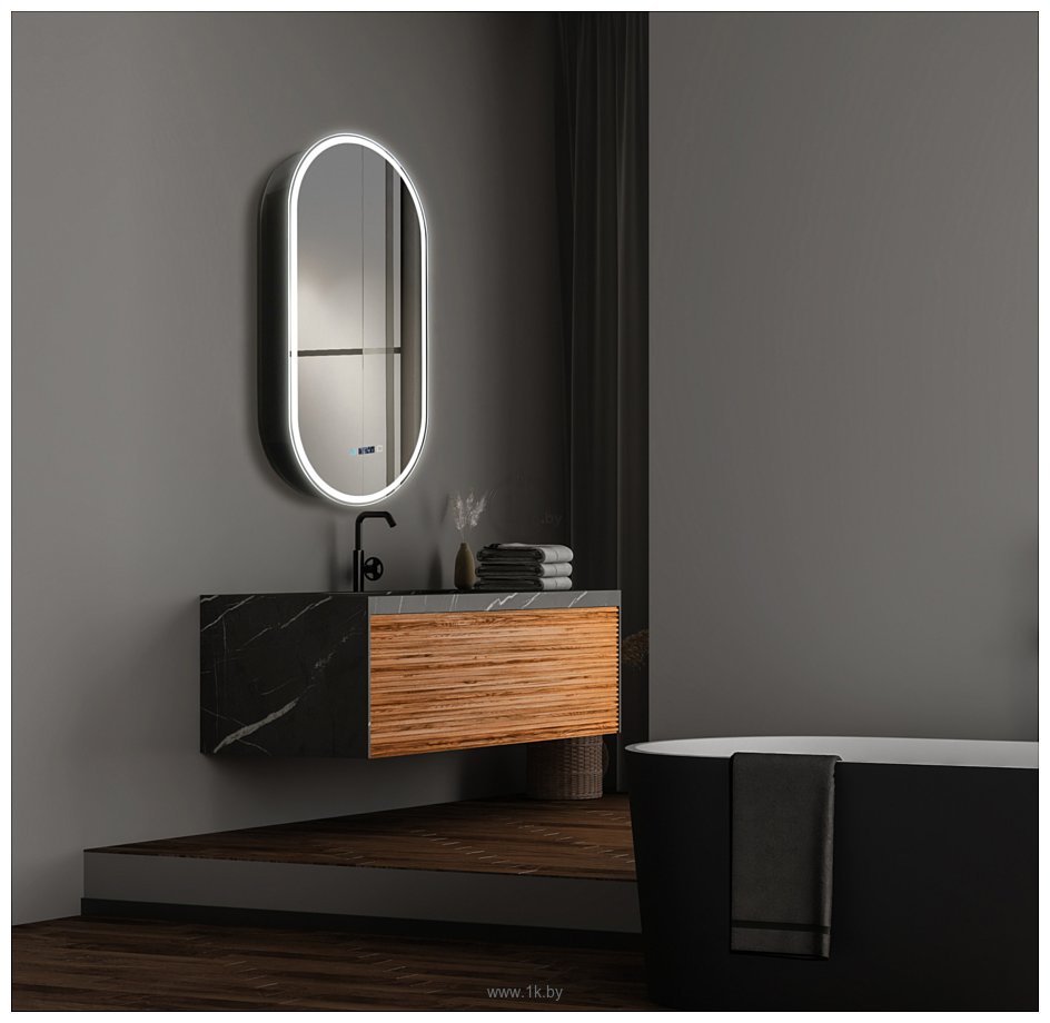 Фотографии Silver Mirrors  Soho-Black 500x1000 LED-00002612
