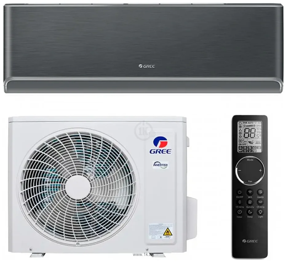 Фотографии Gree Airy inverter R32 GWH09AVCXB-K6DNA1B (черный)