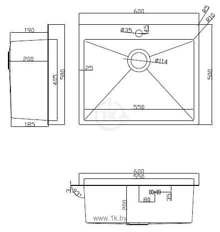 Фотографии ARFEKA ECO AR 600x500 (омыватель стаканов, коландер, роллер-мат, дозатор)