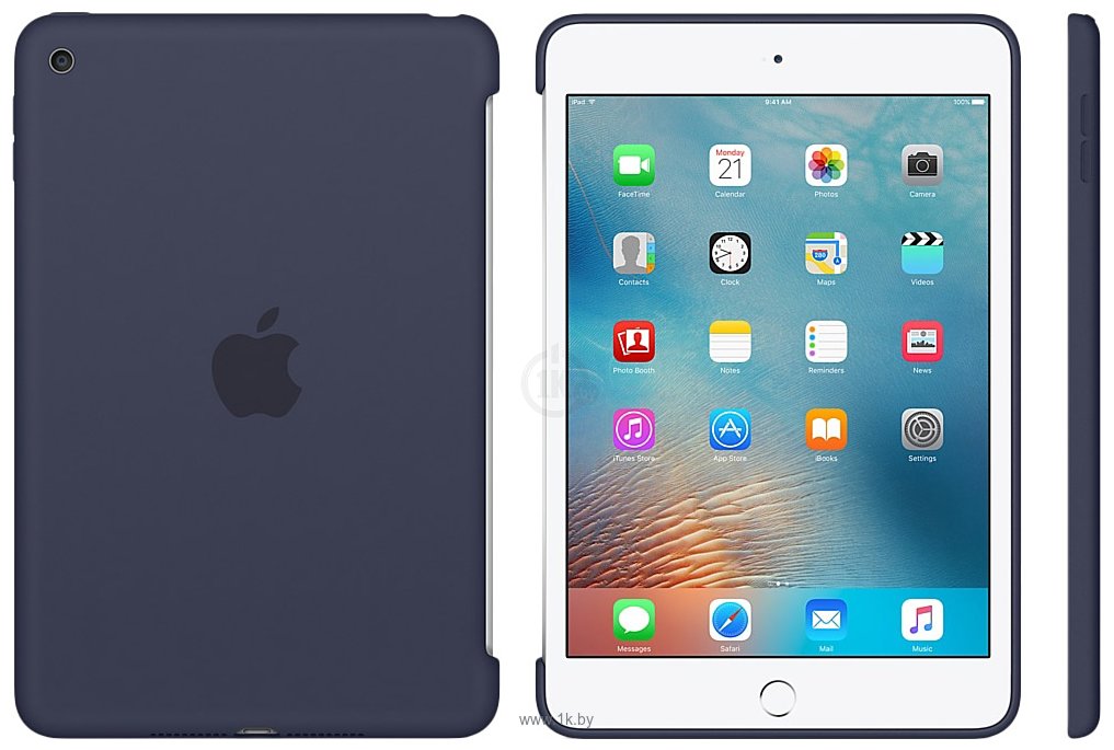 Фотографии Apple Silicone Case for iPad mini 4 (Midnight Blue) (MKLM2ZM/A)