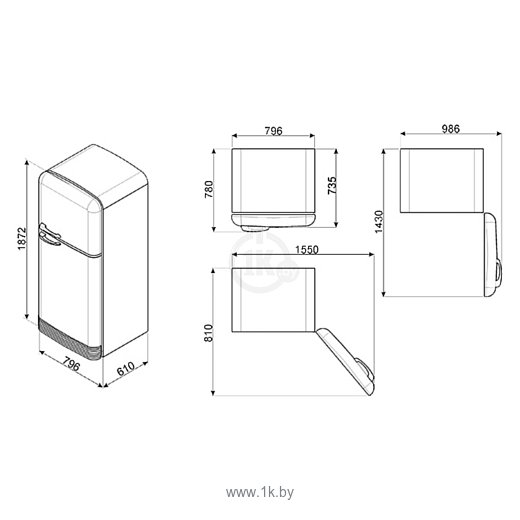 Фотографии Smeg FAB50RBL