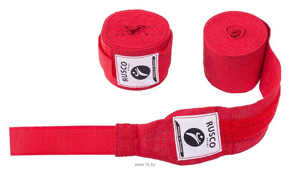 Фотографии Rusco Sport Эластичный бинт для бокса (4.5 м, красный, 2 шт) RSC-12649