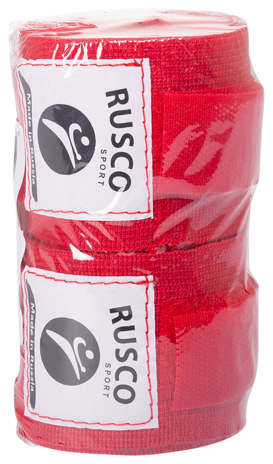 Фотографии Rusco Sport Эластичный бинт для бокса (4.5 м, красный, 2 шт) RSC-12649