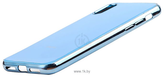 Фотографии EXPERTS Plating Tpu для Apple iPhone X/XS (голубой)