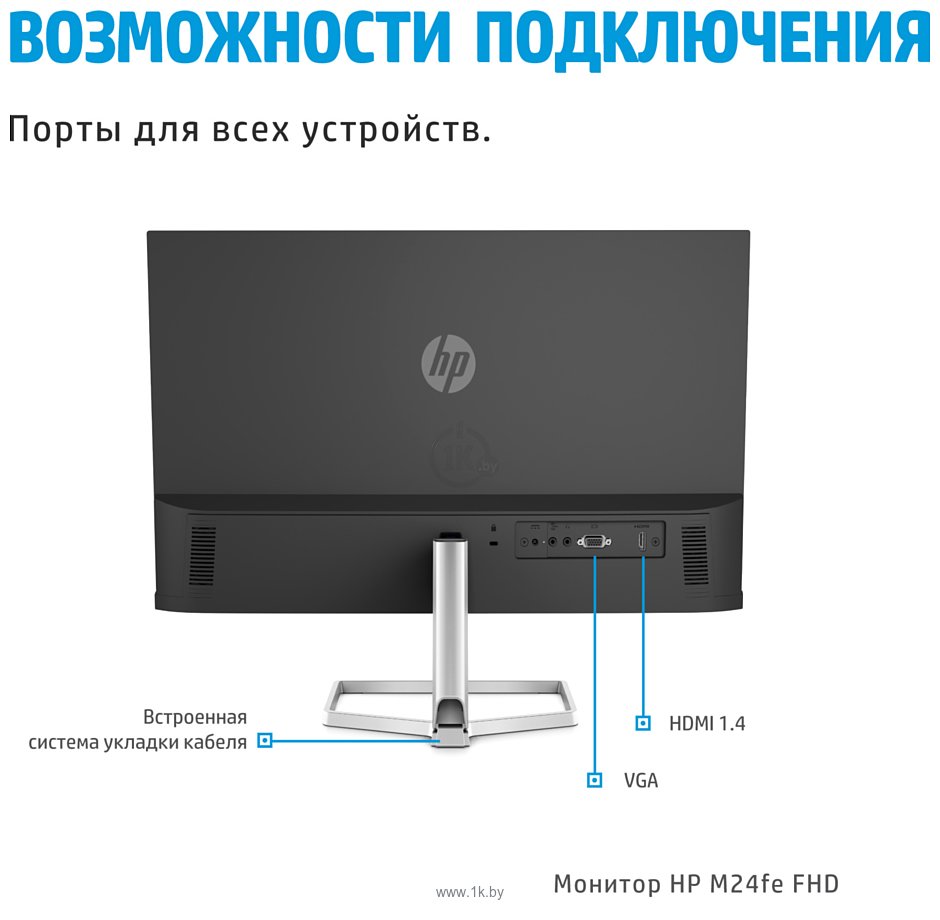 Фотографии HP M24fe 43G27AA