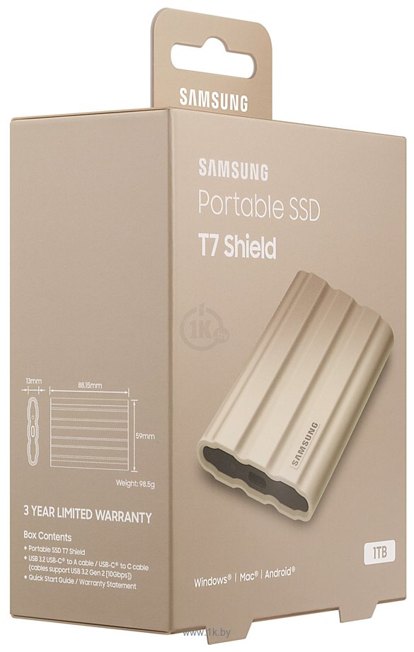 Фотографии Samsung T7 Shield 1TB (бежевый)