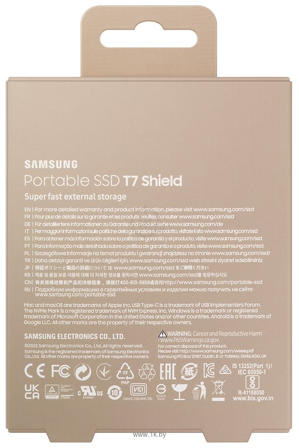 Фотографии Samsung T7 Shield 1TB (бежевый)