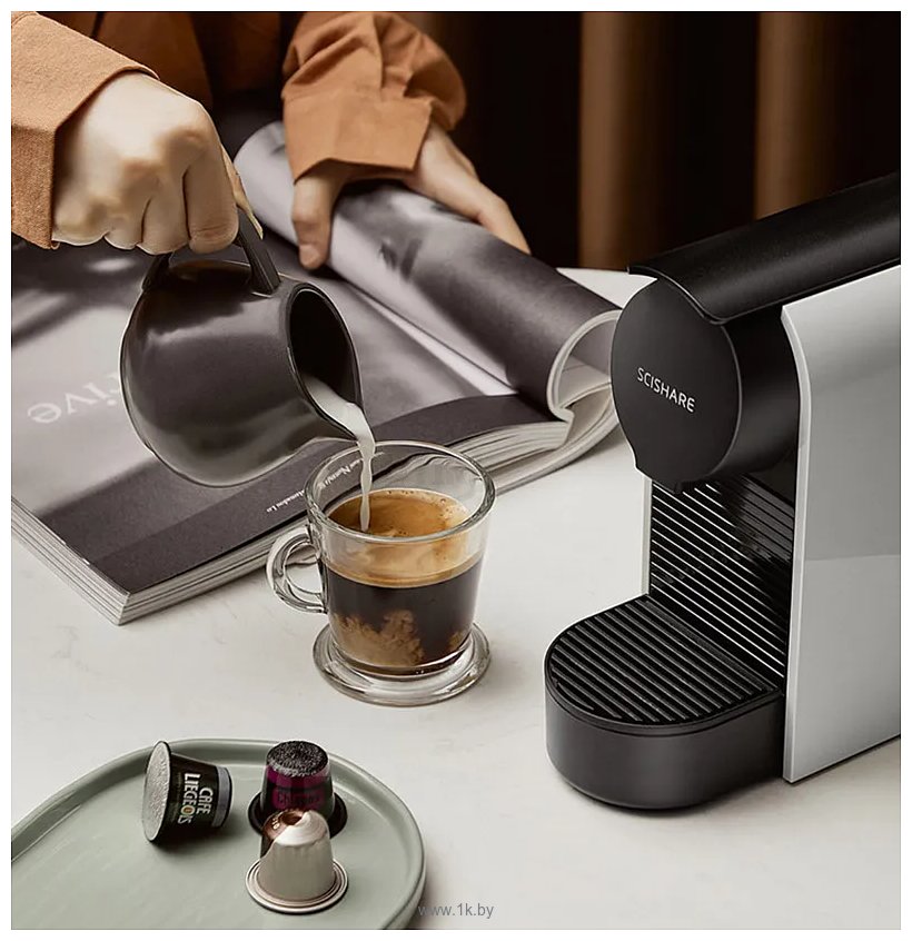 Фотографии Scishare Capsule Coffee Machine S1104 (китайская версия)