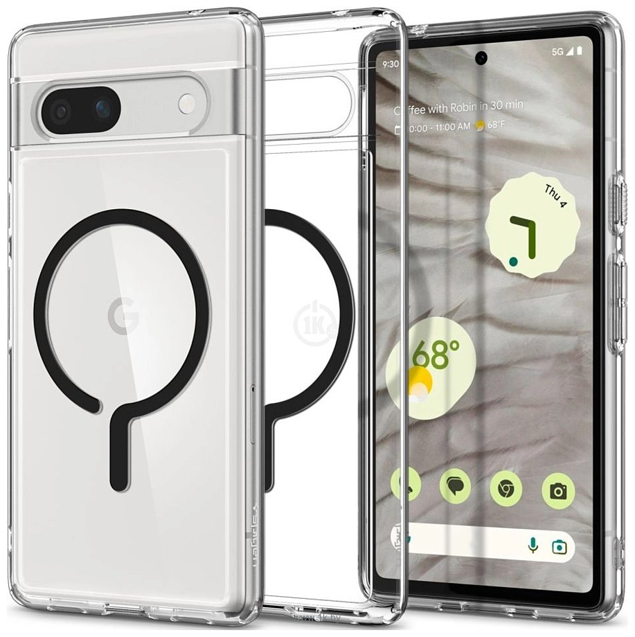 Фотографии Spigen Ultra Hybrid OneTap Ring для Pixel 7a ACS06868 (черный)