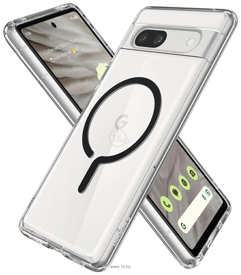 Фотографии Spigen Ultra Hybrid OneTap Ring для Pixel 7a ACS06868 (черный)