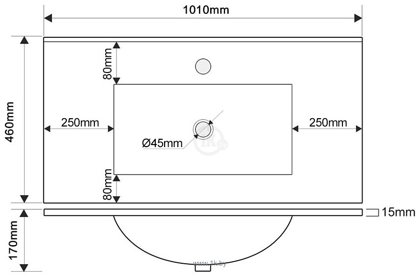 Фотографии ЗОВ  Кито 100 K100LA0MWM-OL100 (аттик/белый матовый)