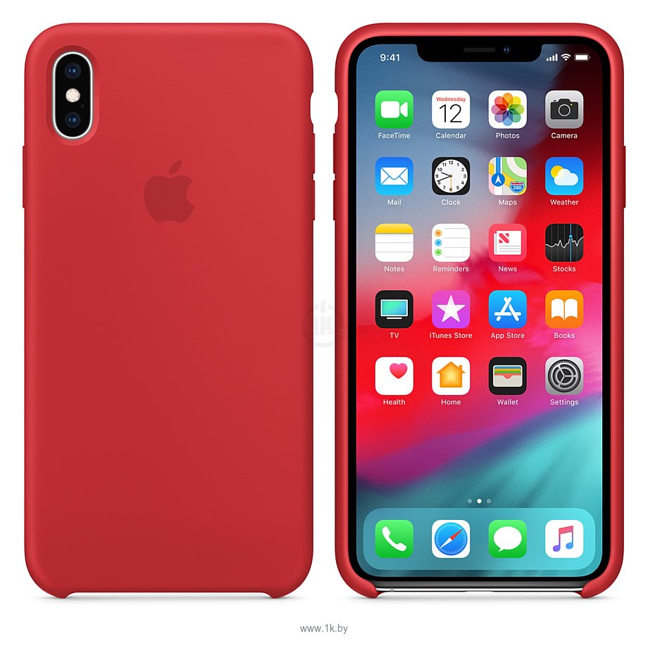 Фотографии Apple Silicone Case для iPhone XS Max Red