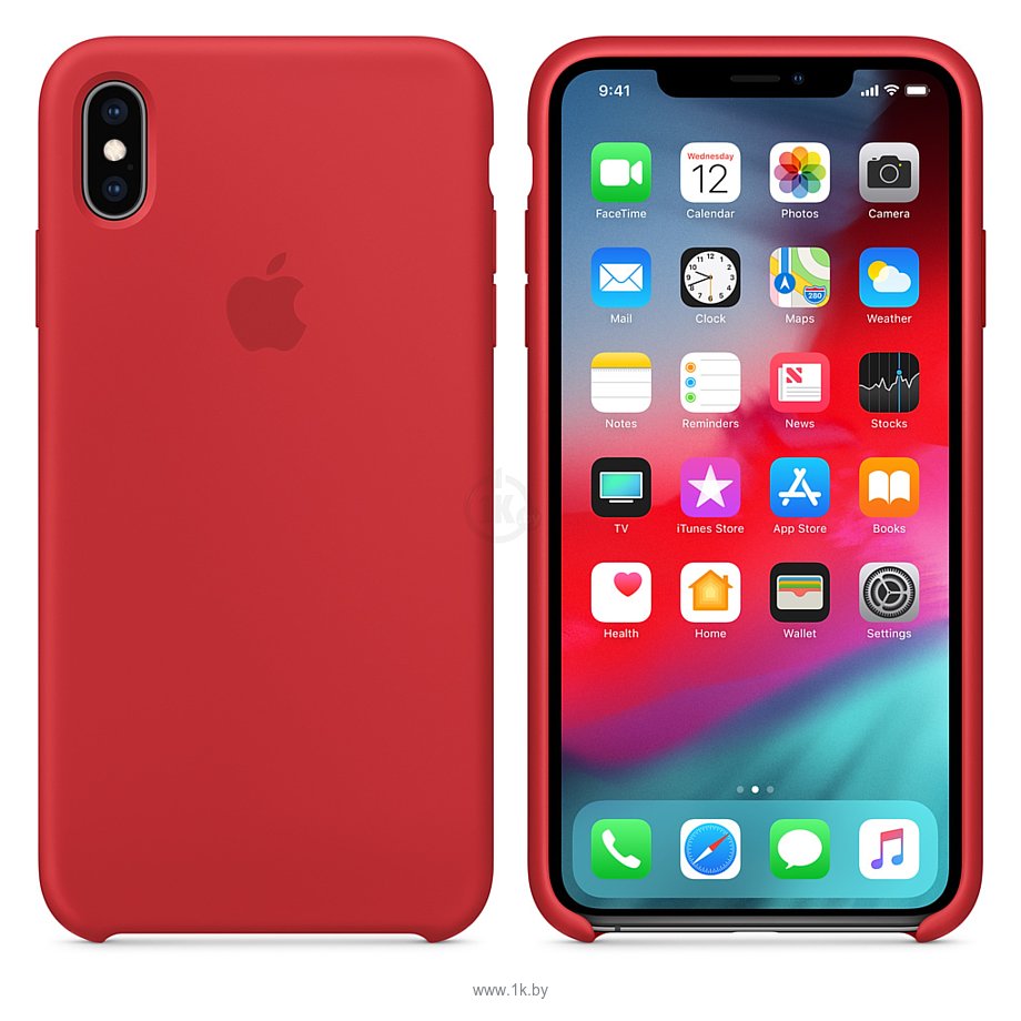 Фотографии Apple Silicone Case для iPhone XS Max Red