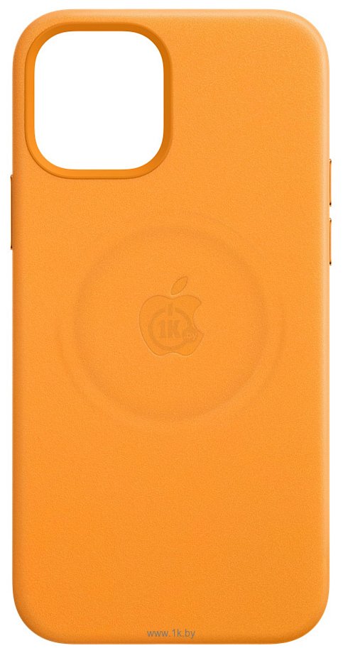 Фотографии Apple MagSafe Leather Case для iPhone 12 Pro Max (золотой апельсин)
