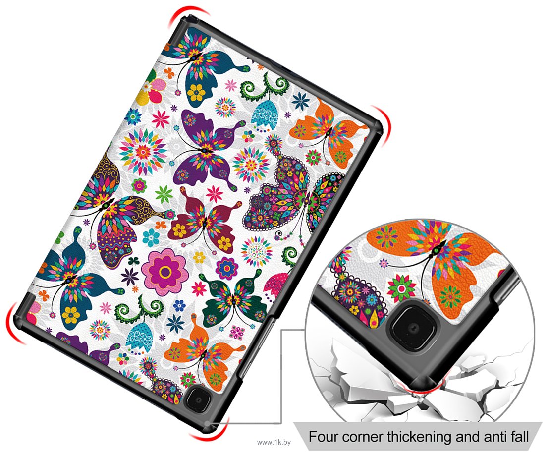 Фотографии JFK Smart Case для Samsung Galaxy Tab A7 (бабочки)