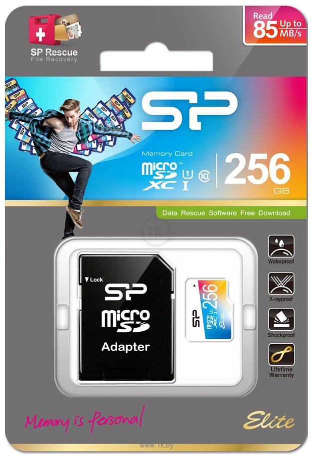 Фотографии Silicon Power Elite microSDXC SP256GBSTXBU1V20SP 256GB + SD adapter