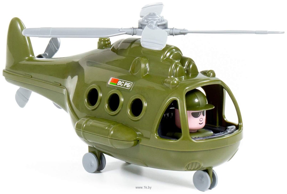 Фотографии Полесье Вертолет военный Альфа 72443 (зеленый)