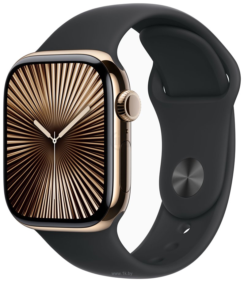 Фотографии Apple Watch Series 10 42 мм (титановый корпус, спортивный силиконовый ремешок)