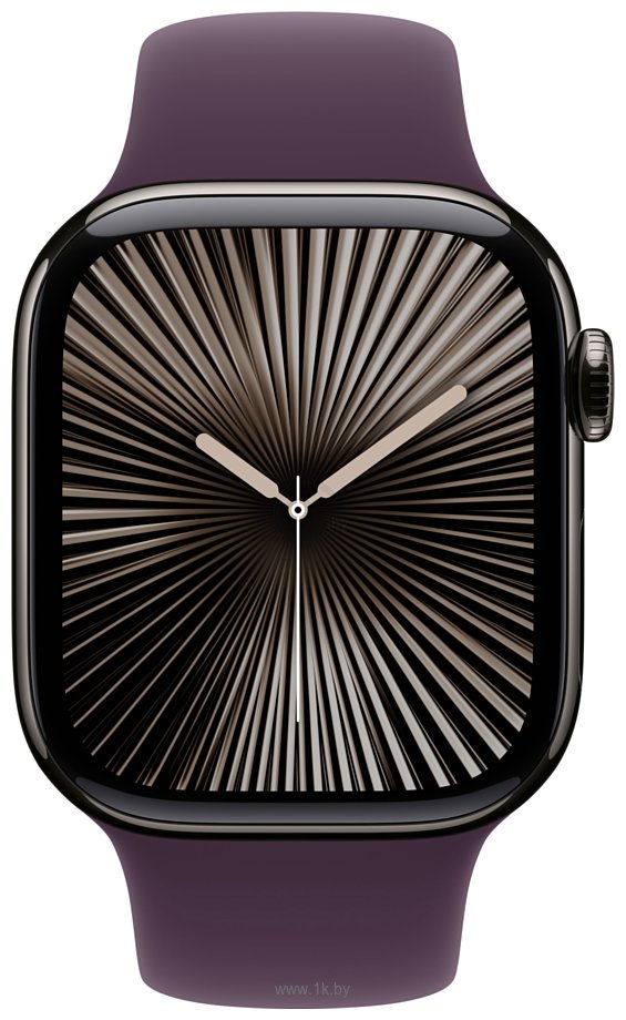 Фотографии Apple Watch Series 10 42 мм (титановый корпус, спортивный силиконовый ремешок)