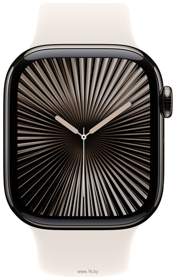 Фотографии Apple Watch Series 10 42 мм (титановый корпус, спортивный силиконовый ремешок)