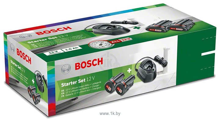 Фотографии Bosch 12В/1.5 Ah + 12В (1600A01L3E)