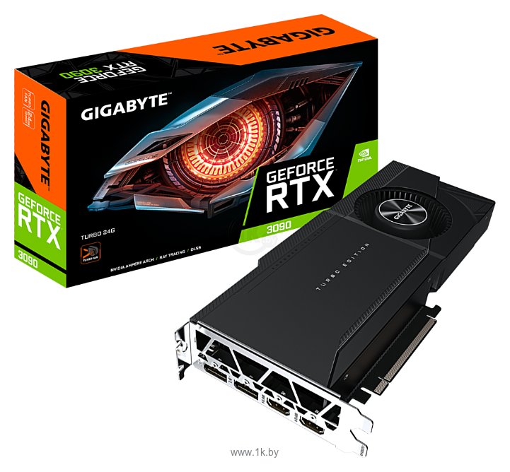 Фотографии GIGABYTE GeForce RTX 3090 24576MB TURBO (GV-N3090TURBO-24GD)