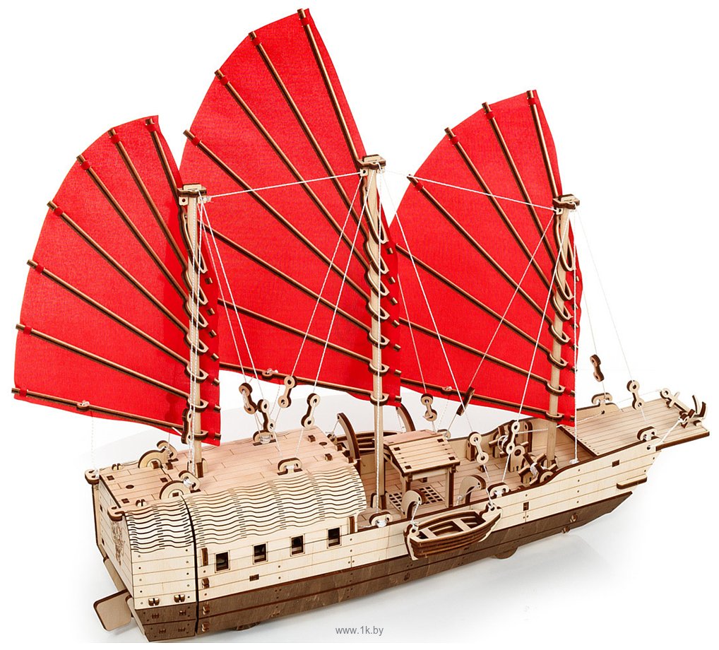 Фотографии Eco-Wood-Art 3D Корабль c парусами Джонка EDjong