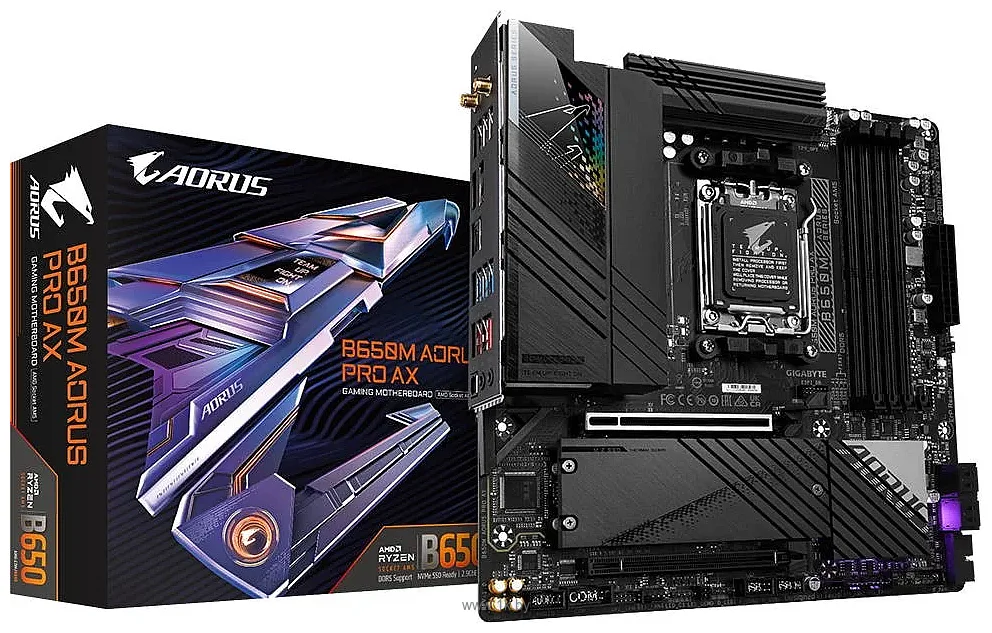 Фотографии Gigabyte B650M Aorus Pro AX (rev. 1.0)