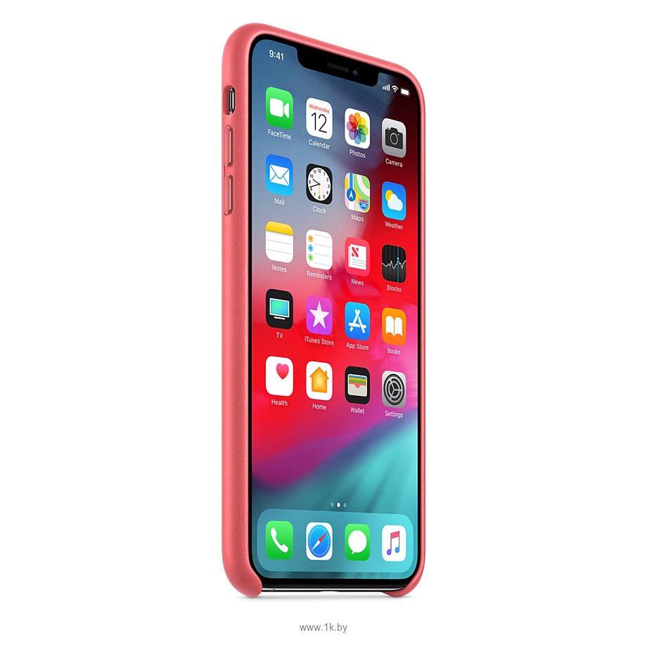 Фотографии Apple Leather Case для iPhone XS Max Peony Pink