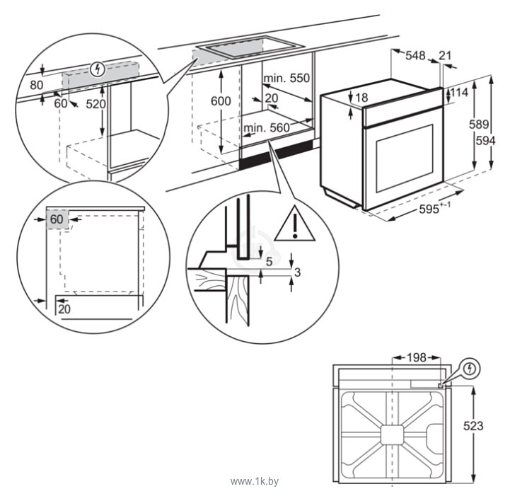 Фотографии Electrolux OEF3H70TK