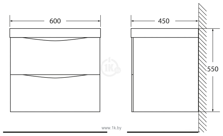 Фотографии BelBagno Marino-600-2C-SO-BL-P (bianco lucido)