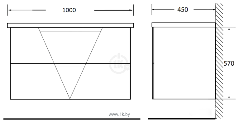 Фотографии BelBagno Vittoria-1000-2C-SO-BL (bianco lucido)