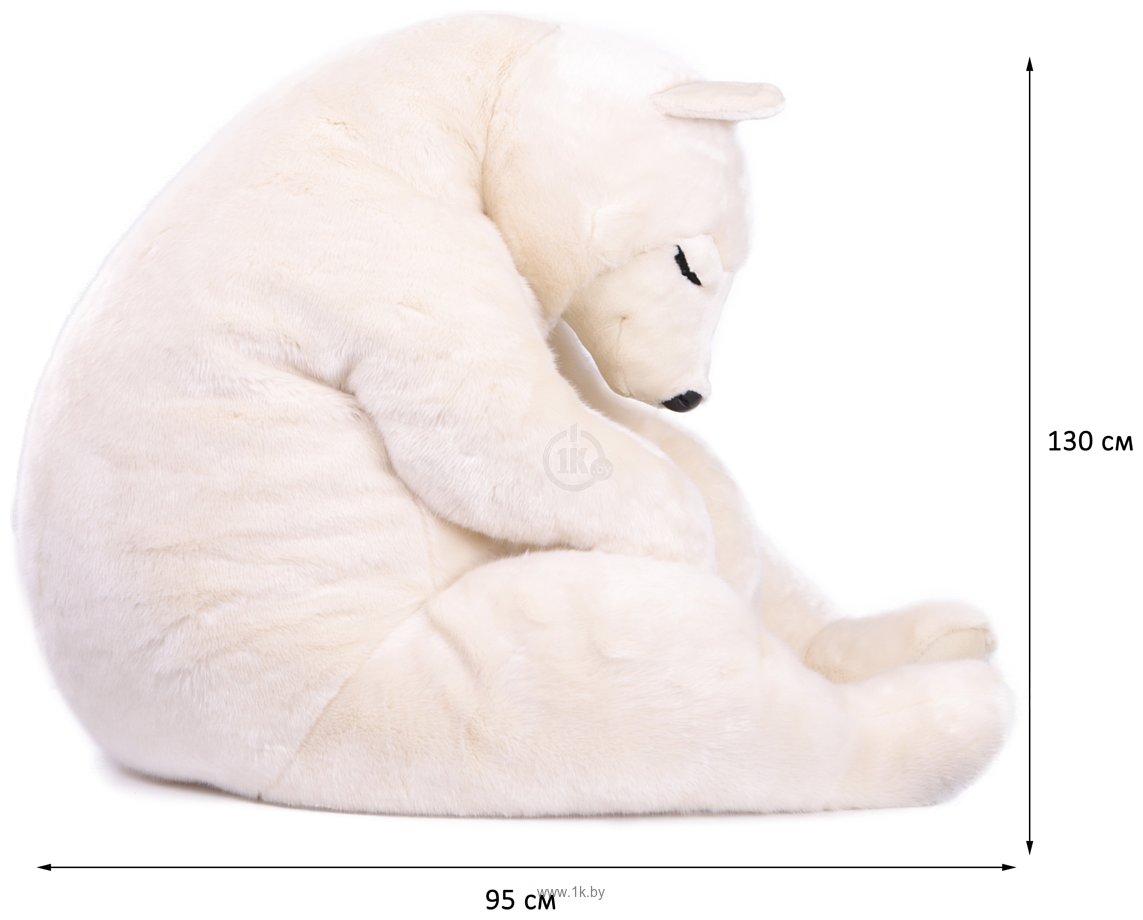Фотографии Hansa Сreation Медведь спящий белый 5013 (100 см)