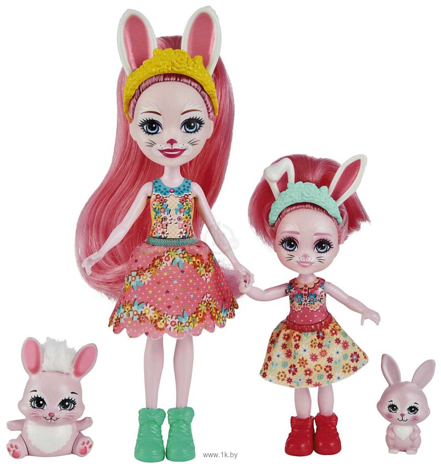 Фотографии Mattel Enchantimals Сестрички с питомцами Бри и Беделия Кроля HCF84