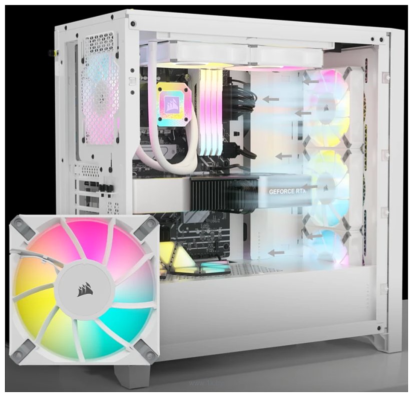 Фотографии Corsair iCUE 4000D RGB Airflow CC-9011241-WW