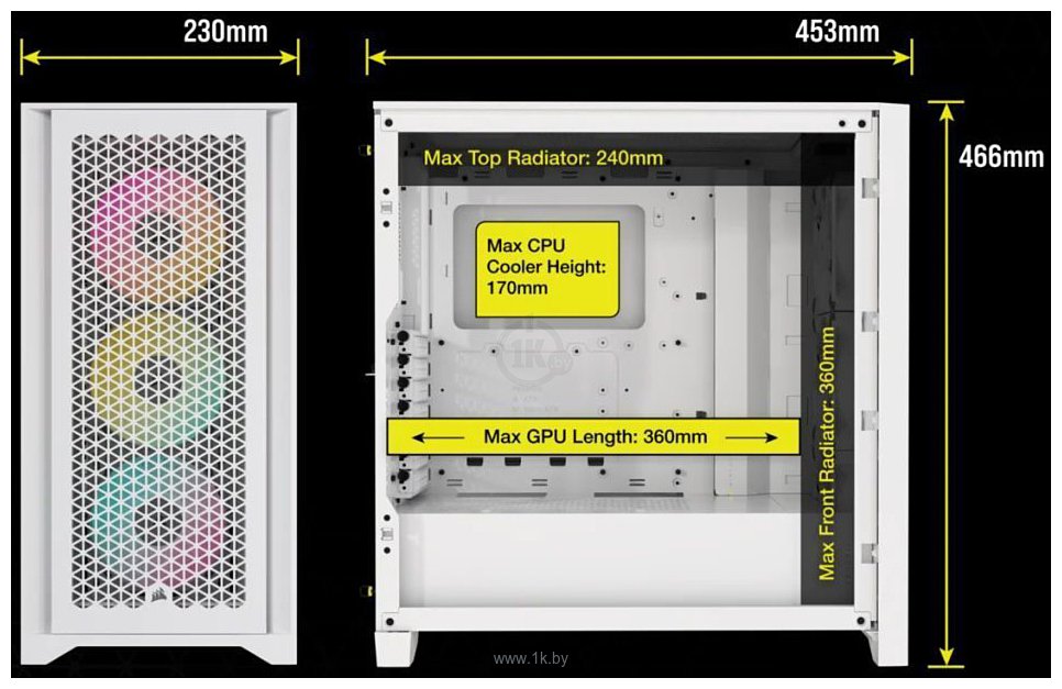 Фотографии Corsair iCUE 4000D RGB Airflow CC-9011241-WW