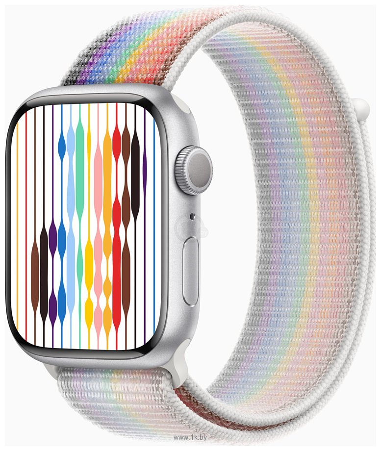 Фотографии Apple Watch Series 9 45 мм (алюминиевый корпус, нейлоновый ремешок)