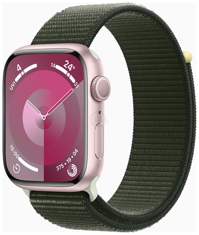 Фотографии Apple Watch Series 9 45 мм (алюминиевый корпус, нейлоновый ремешок)