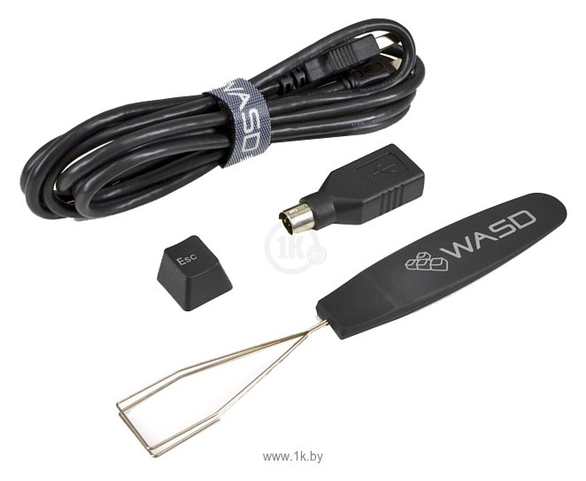 Фотографии WASD Keyboards V2 104-Key Doubleshot PBT black/Slate Mechanical Keyboard Cherry MX Blue black USB