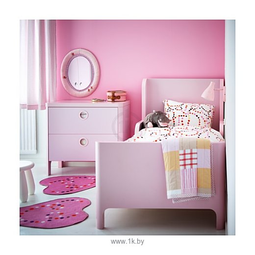 Фотографии Ikea Бусунге 138x90 (светло-розовый) (902.290.17)