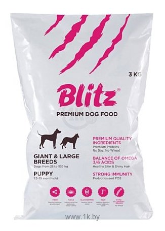 Фотографии Blitz Puppy Large & Giant Breeds dry (13 кг)
