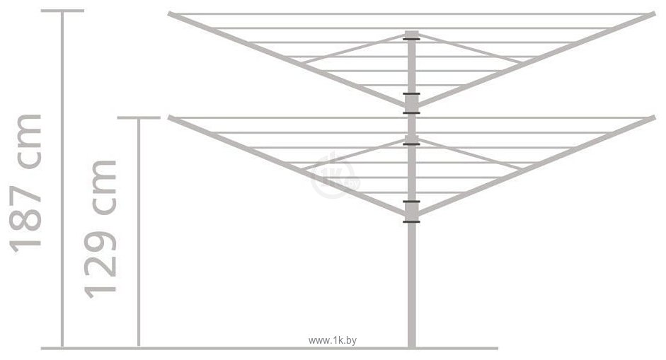 Фотографии Brabantia Lift-O-Matic 310942 50 м (серый металлик)