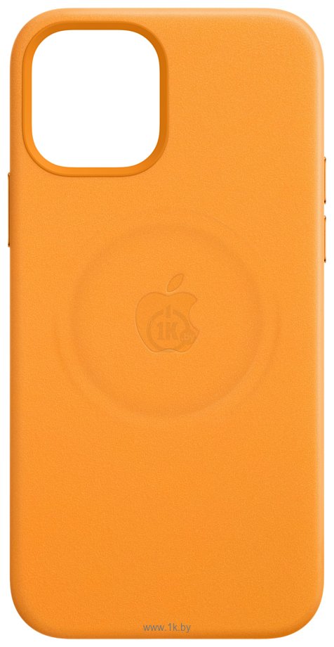 Фотографии Apple MagSafe Leather Case для iPhone 12/12 Pro (золотой апельсин)