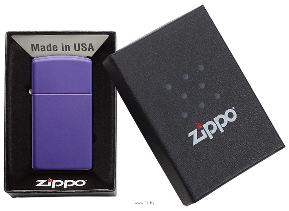Фотографии Zippo Slim Purple Matte 1637