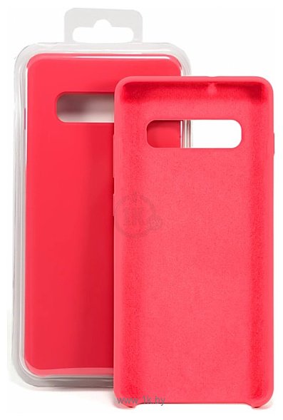 Фотографии Case Liquid для Samsung Galaxy S10 plus (розово-красный)