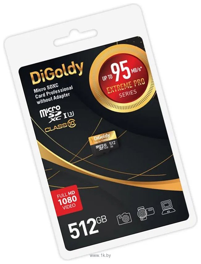 Фотографии DiGoldy Extreme Pro microSDXC 512GB DG512GCSDXC10UHS-1-ElU3 W