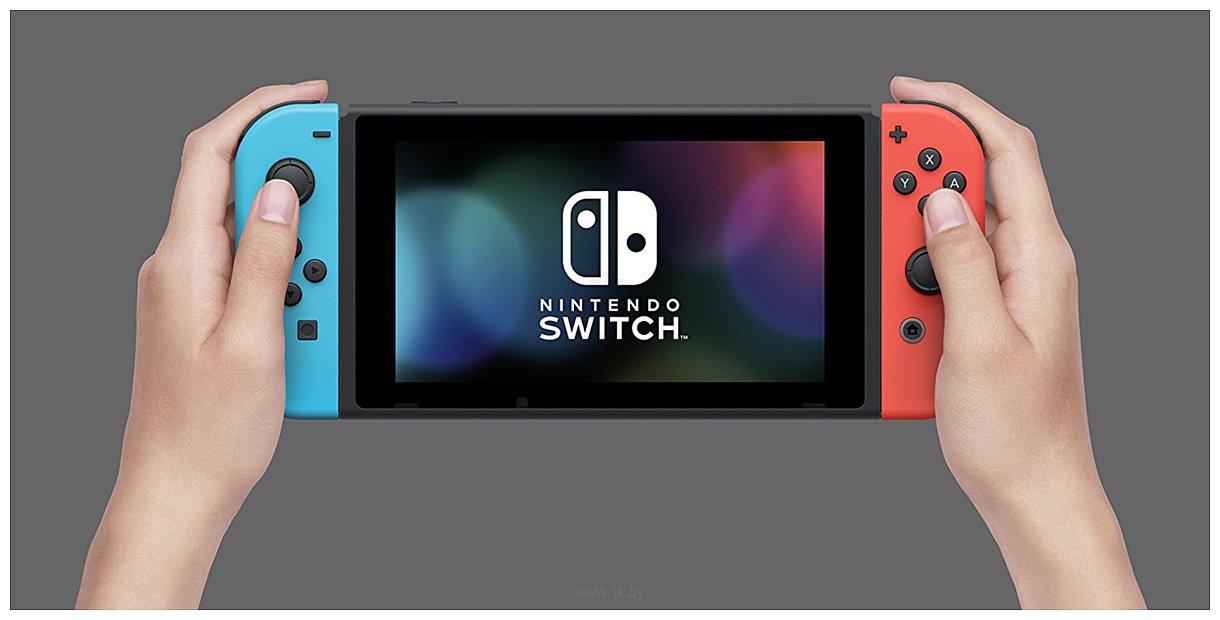 Фотографии Nintendo Switch (с неоновыми Joy-Con)